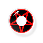 Cosplay NARUTO Pentagram Red Colored Contact Lenses